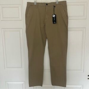 Kenneth Cole Men’s Slim Fit Chino Stretch Pants Dark Khaki NWT